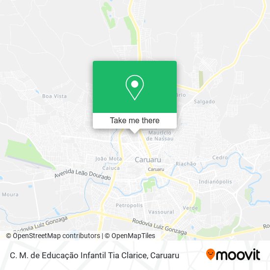 C. M. de Educação Infantil Tia Clarice map
