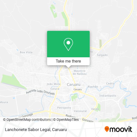 Mapa Lanchonete Sabor Legal