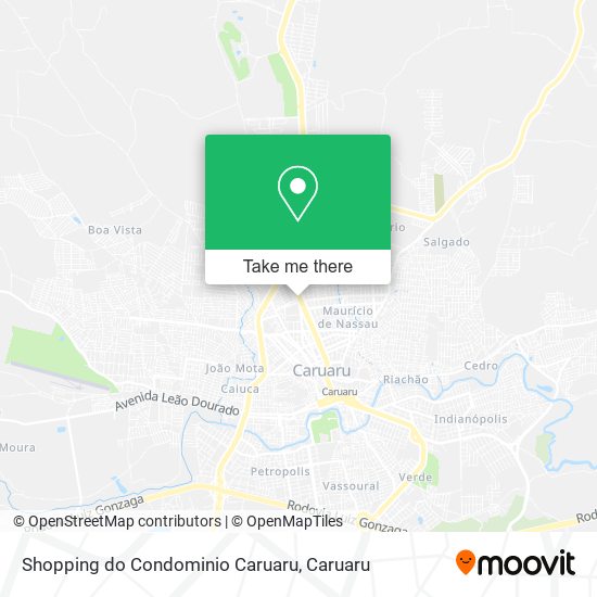 Mapa Shopping do Condominio Caruaru