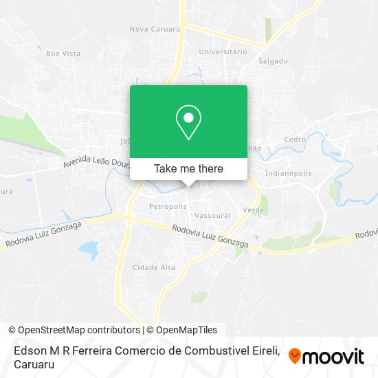 Mapa Edson M R Ferreira Comercio de Combustivel Eireli
