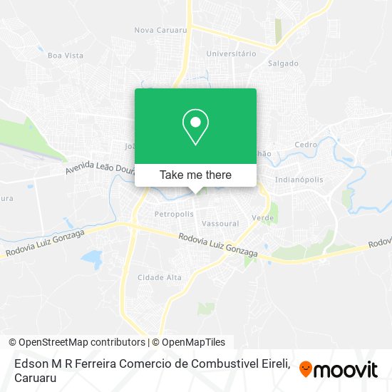 Edson M R Ferreira Comercio de Combustivel Eireli map