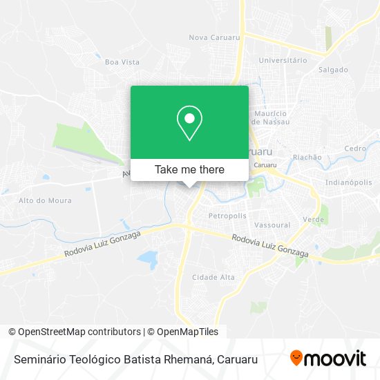 Seminário Teológico Batista Rhemaná map