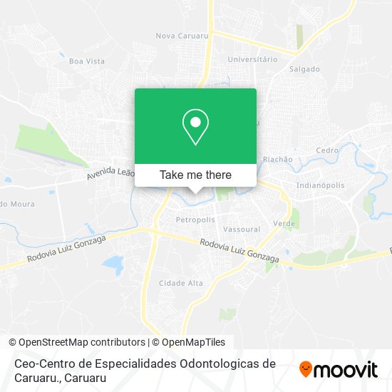 Ceo-Centro de Especialidades Odontologicas de Caruaru. map
