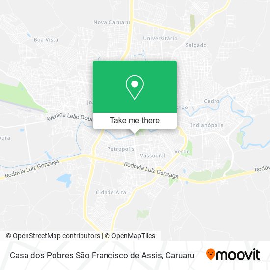 Casa dos Pobres São Francisco de Assis map