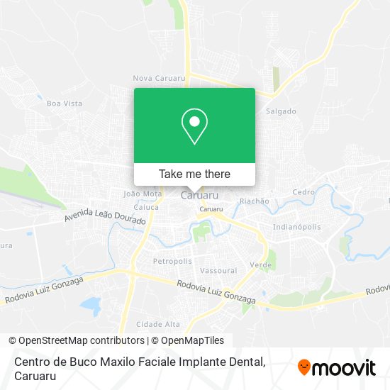 Mapa Centro de Buco Maxilo Faciale Implante Dental