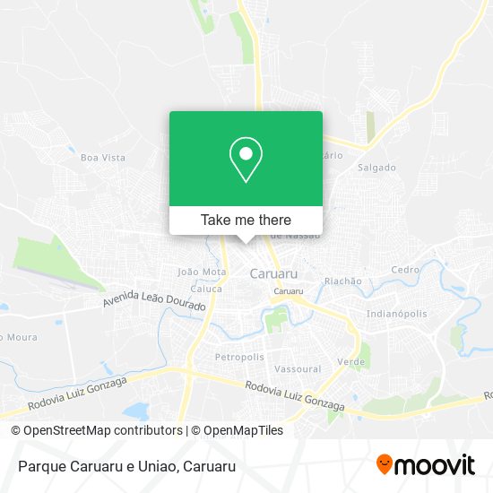 Parque Caruaru e Uniao map