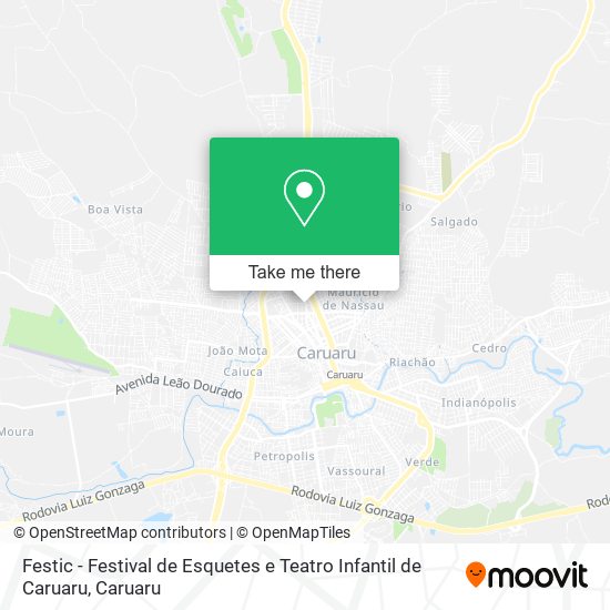 Festic - Festival de Esquetes e Teatro Infantil de Caruaru map