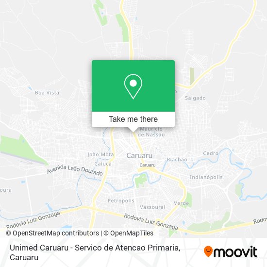 Unimed Caruaru - Servico de Atencao Primaria map