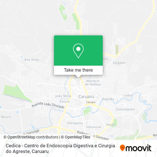 Cedica - Centro de Endoscopia Digestiva e Cirurgia do Agreste map