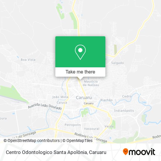 Mapa Centro Odontologico Santa Apolônia