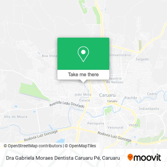 Dra Gabriela Moraes Dentista Caruaru Pé map