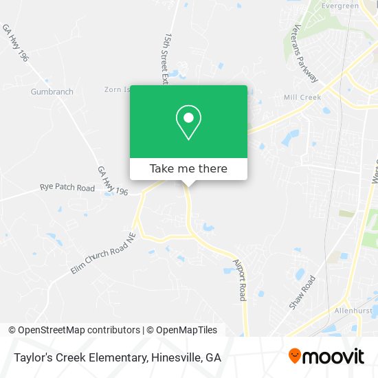Mapa de Taylor's Creek Elementary
