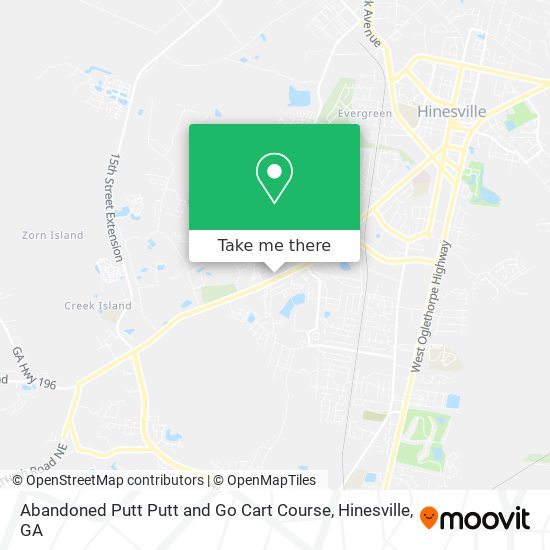 Abandoned Putt Putt and Go Cart Course map