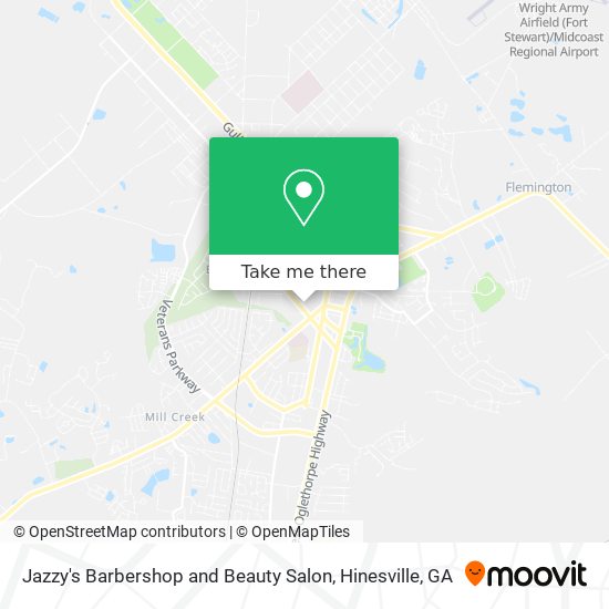 Mapa de Jazzy's Barbershop and Beauty Salon