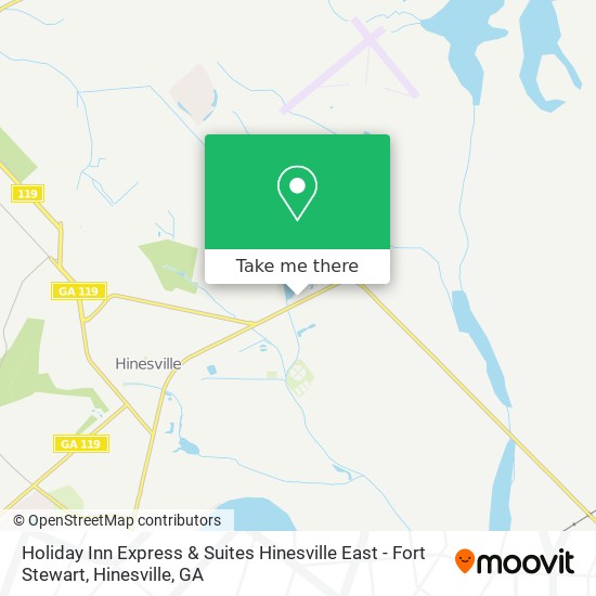 Holiday Inn Express & Suites Hinesville East - Fort Stewart map