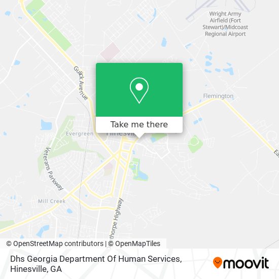 Dhs Georgia Department Of Human Services map