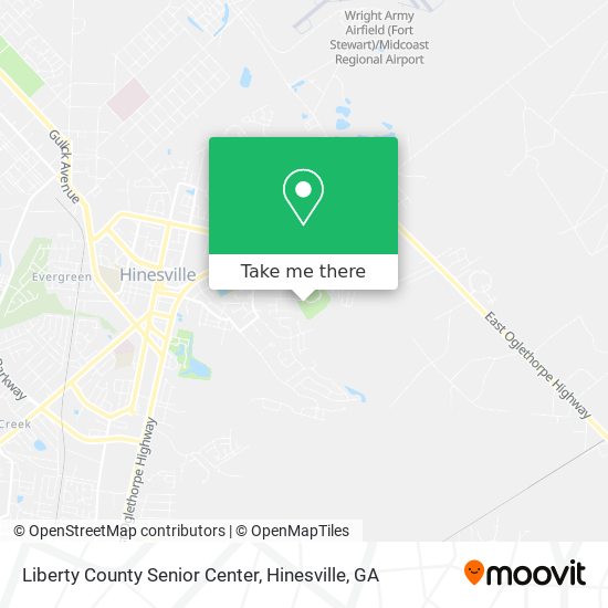 Liberty County Senior Center map