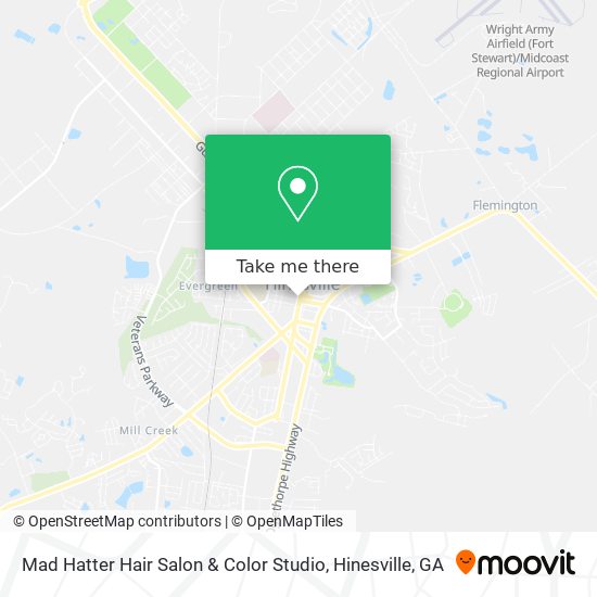 Mapa de Mad Hatter Hair Salon & Color Studio