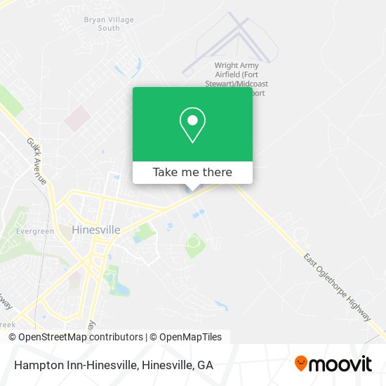 Hampton Inn-Hinesville map