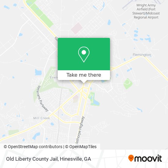 Old Liberty County Jail map