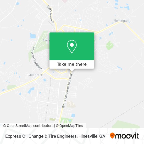 Mapa de Express Oil Change & Tire Engineers