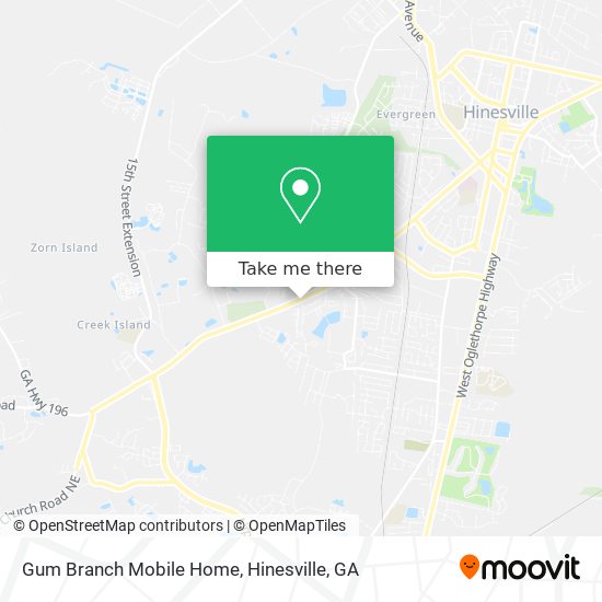 Mapa de Gum Branch Mobile Home