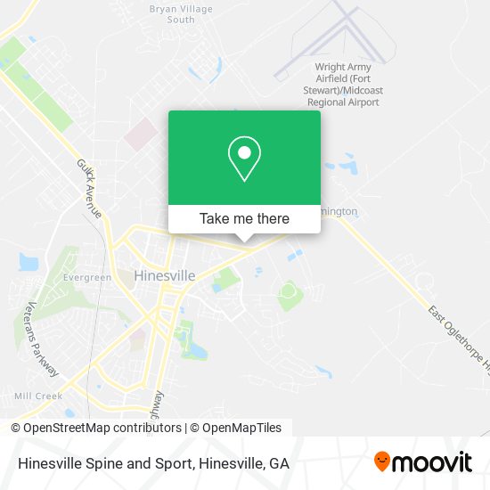 Mapa de Hinesville Spine and Sport