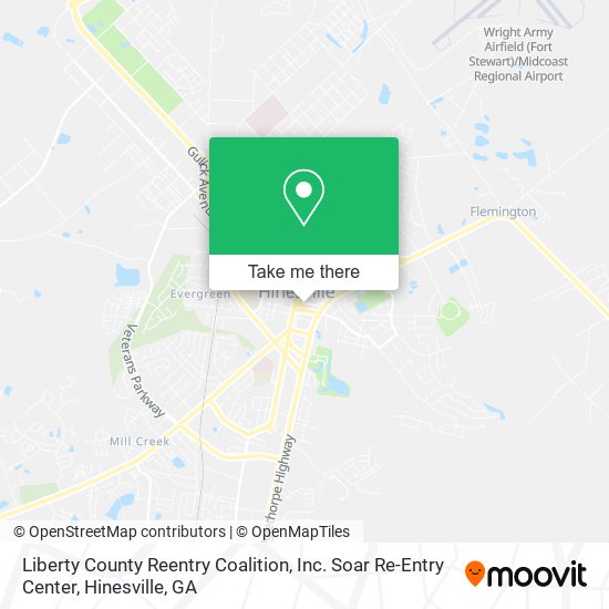 Liberty County Reentry Coalition, Inc. Soar Re-Entry Center map