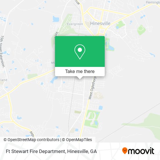 Ft Stewart Fire Department map