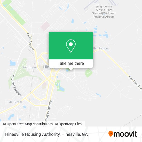 Hinesville Housing Authority map