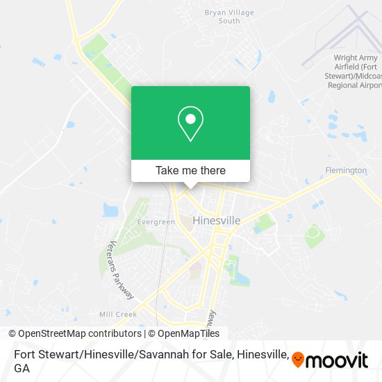 Fort Stewart / Hinesville / Savannah for Sale map