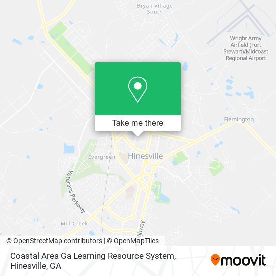 Coastal Area Ga Learning Resource System map