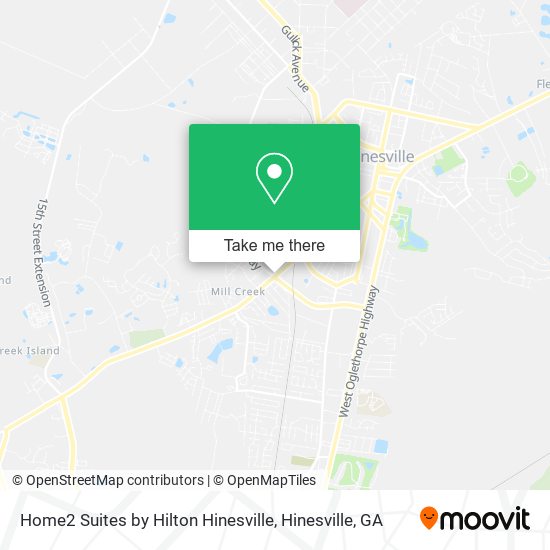 Mapa de Home2 Suites by Hilton Hinesville