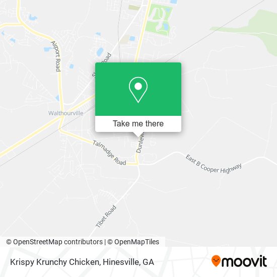 Krispy Krunchy Chicken map