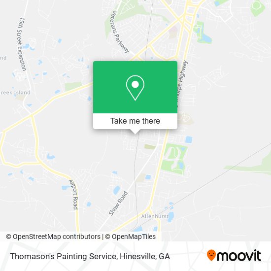 Thomason's Painting Service map