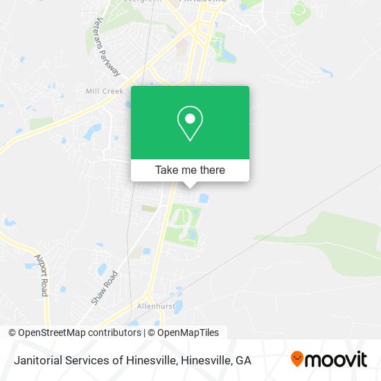 Janitorial Services of Hinesville map