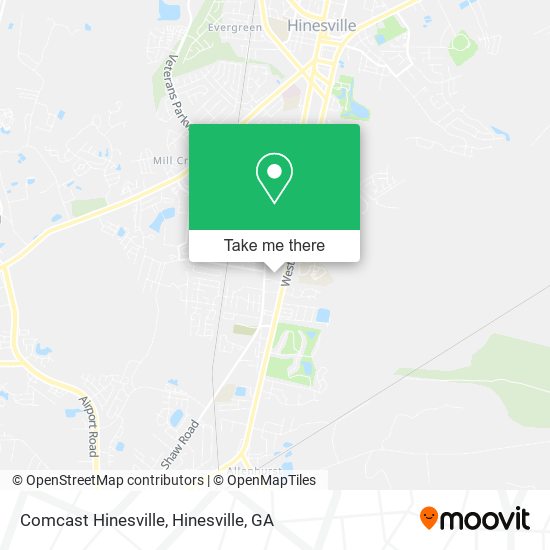 Mapa de Comcast Hinesville