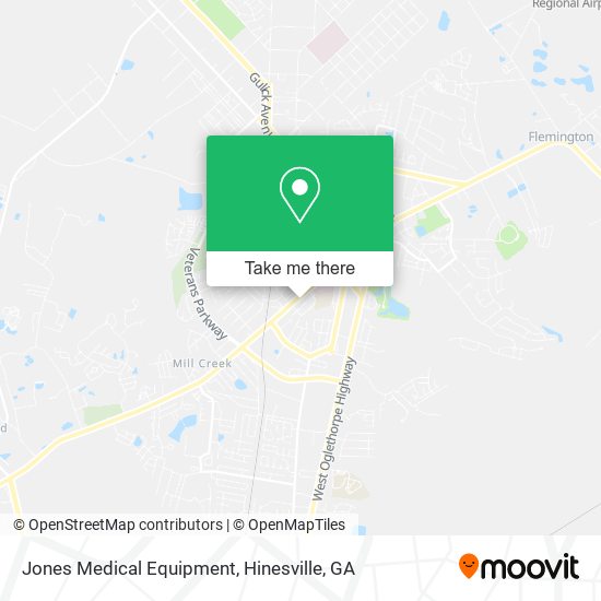 Mapa de Jones Medical Equipment