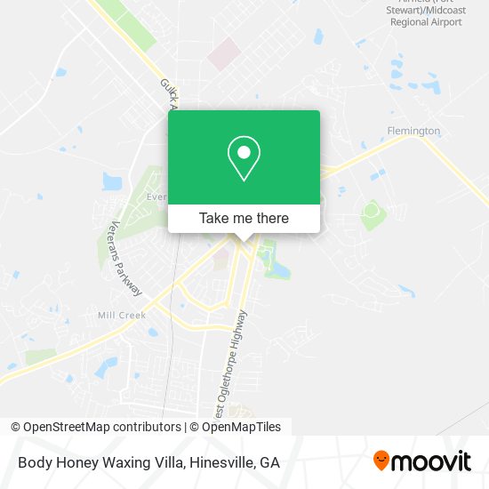 Mapa de Body Honey Waxing Villa