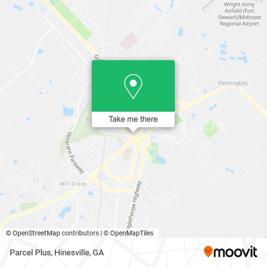 Parcel Plus map