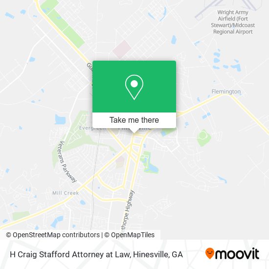 Mapa de H Craig Stafford Attorney at Law