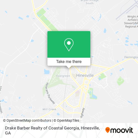 Drake Barber Realty of Coastal Georgia map