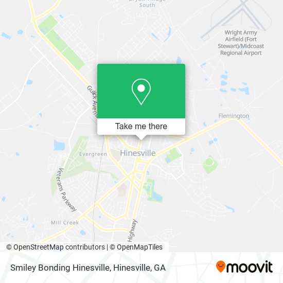 Mapa de Smiley Bonding Hinesville