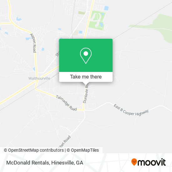 McDonald Rentals map