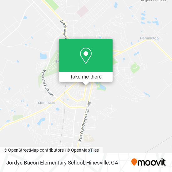 Jordye Bacon Elementary School map