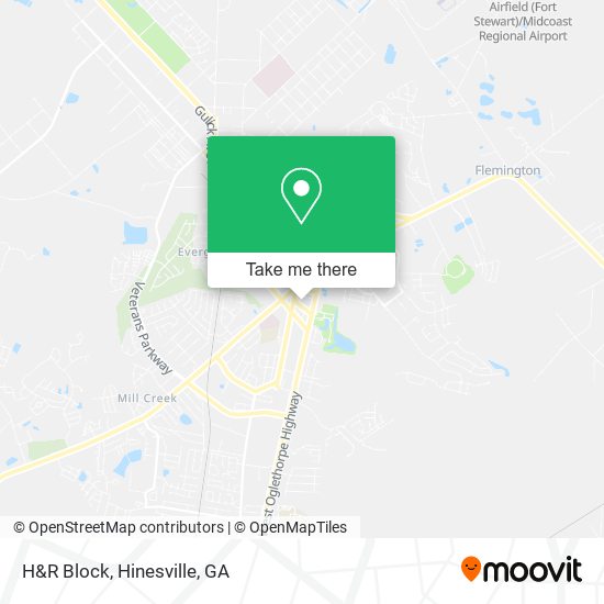 H&R Block map