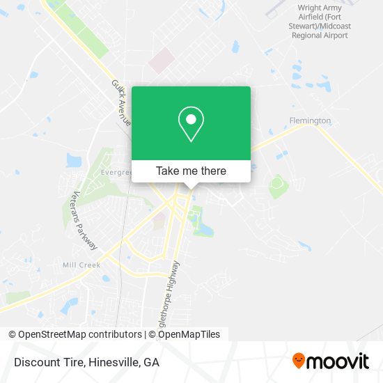Mapa de Discount Tire