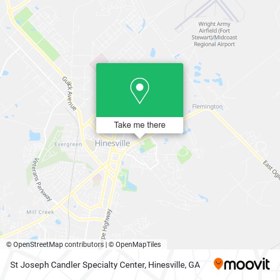 St Joseph Candler Specialty Center map