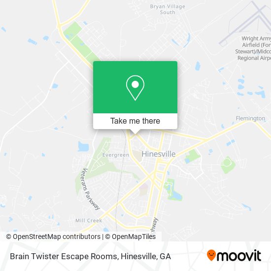 Brain Twister Escape Rooms map