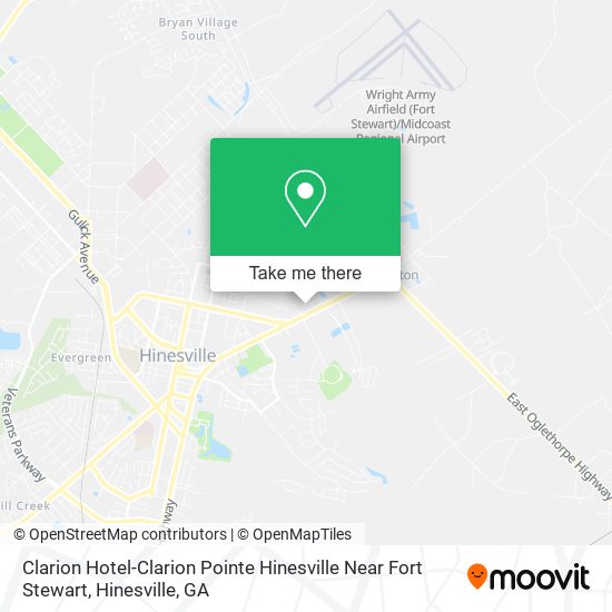 Clarion Hotel-Clarion Pointe Hinesville Near Fort Stewart map
